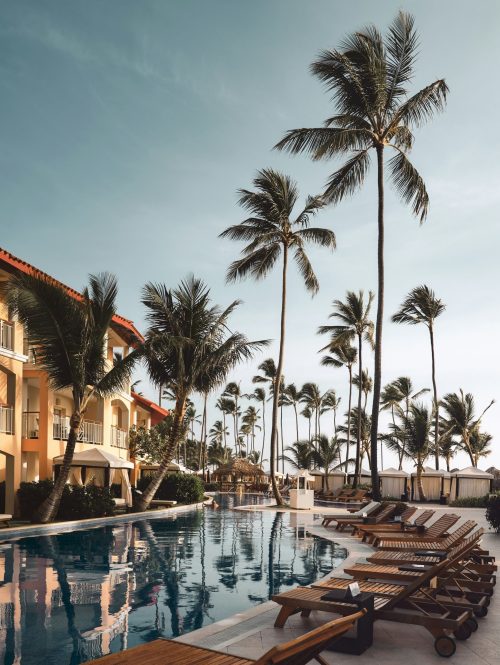 Top all-inclusive resort at beach